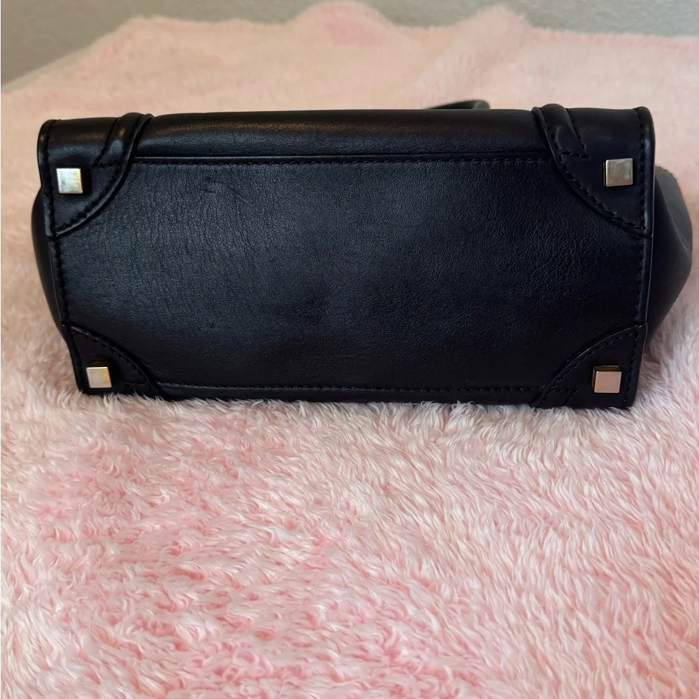 AUTHENTIC CELINE MICRO Black Bag - Picture 5 of 14